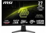 MSI Monitor MAG 276CXF Curve 1500R Gaming Monitor 27" 1920 x 1080 (FHD) 280Hz HDR Ready Adaptive-Sync Console Mode Tilt, Slim Bezel, 0.5ms, Black / 3 Years Warranty